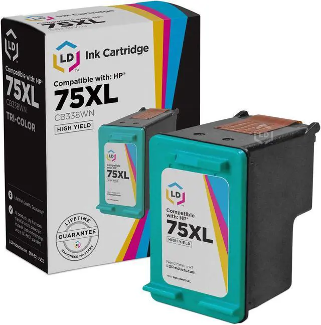 Main image of LD Products Remanufactured Ink Cartridge Replacement for HP 75XL CB338WN High Yield (Color)
