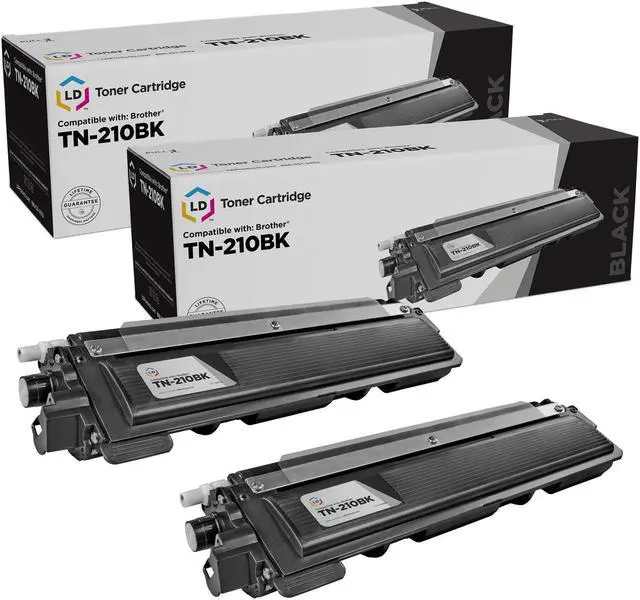 Main image of LD Products Compatible Toner Cartridge Replacement for Brother TN210BK (Black, 2-Pack)