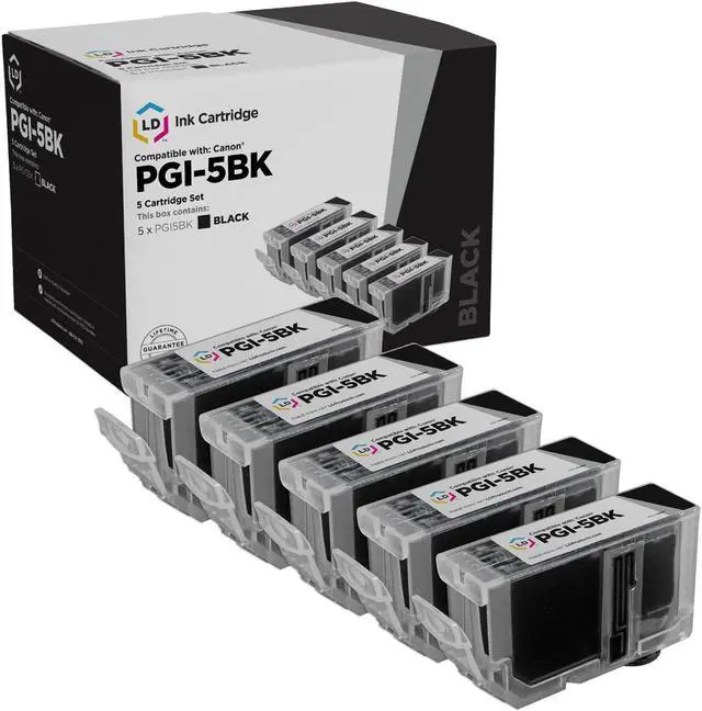 Main image of LD Products Compatible Ink Cartridge Replacement for Canon PGI5Bk (Pigment Black, 5-Pack)