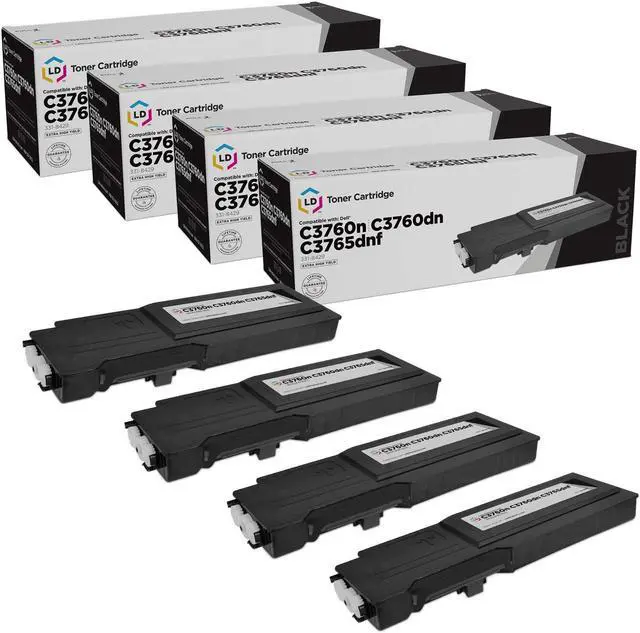 Main image of LD Products Compatible Toner Cartridge Replacements for 331-8429 W8D60 Extra High Yield (Black, 4-Pack)