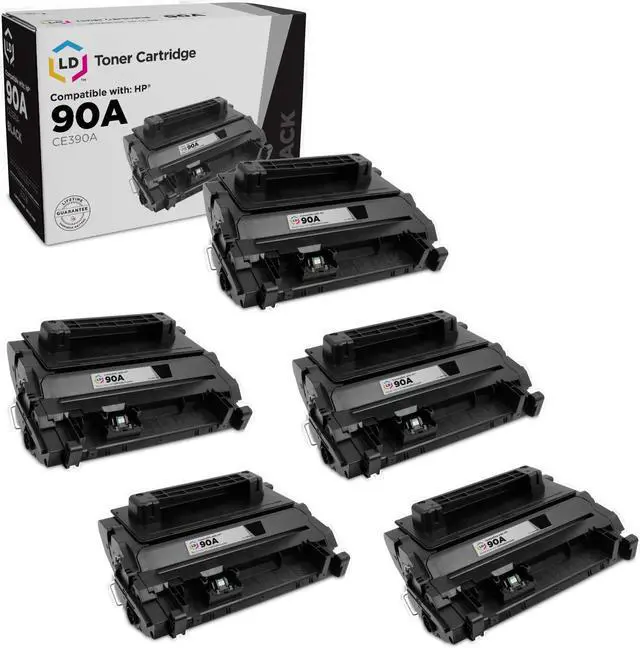 Main image of LD Products Compatible Toner Cartridge Replacement for HP 90A CE390A (Black, 5-Pack)