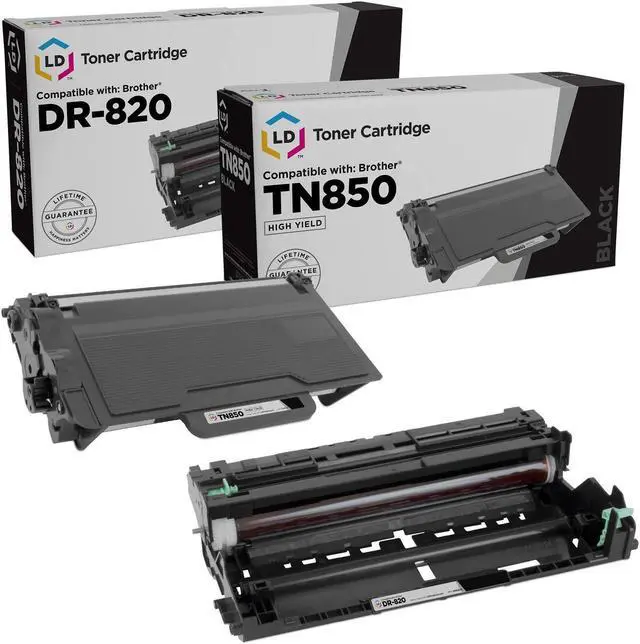 Main image of LD Products Compatible Toner & Drum Cartridge Replacements for Brother TN850 High Yield & DR820 (1 Toner, 1 Drum) for use in DCP-L6600DW HL-L6200DW HL-L6200DWT HL-L6250DN HL-L6250DW HL-L6300DWT