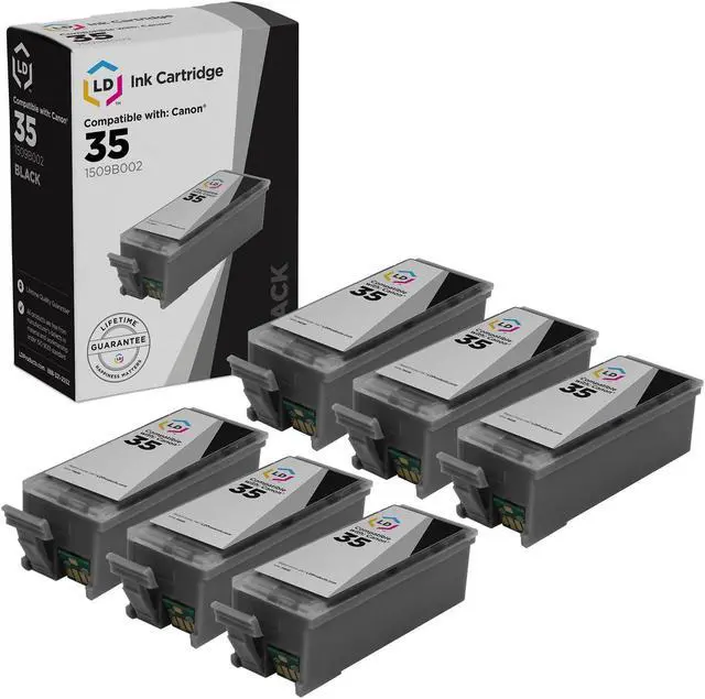 Main image of ld compatible ink cartridge replacement for canon pgi35 (black, 6-pack)