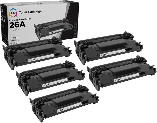 Main image of LD Products Compatible Toner Cartridge Replacements for HP 26A CF226A 26X CF226X Laserjet Pro M402d M402dn M402dne M402dw M402n MFP M426fdw M426fdn MFP M426dw (Standard Yield Black, 5-Pack)