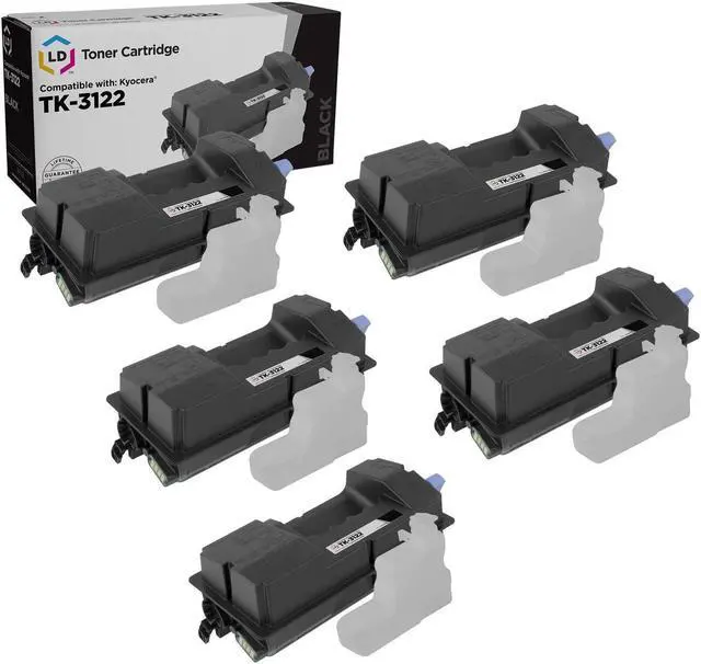 Main image of LD Products Compatible Toner Cartridge Replacement for Kyocera TK-3122 1T02L10US0 (Black, 5-Pack)