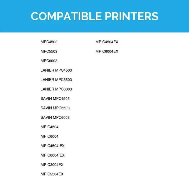 Alt view image 7 of 7 - LD © Compatible Ricoh 841849 Black Laser Toner Cartridge for use in Lanier, Savin and Ricoh MPC4503, MPC5503, & MPC6003