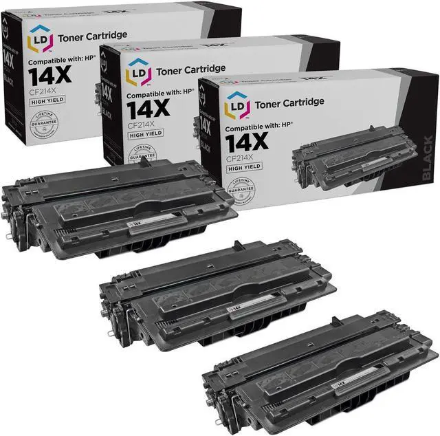 Main image of LD Products Remanufactured Toner Cartridge Replacement for HP 14X CF214X High Yield (Black, 3-Pack)