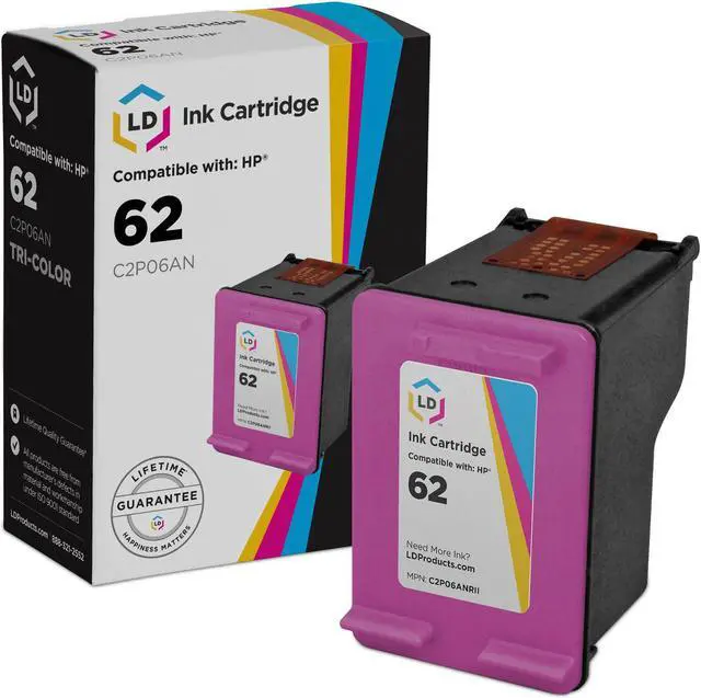 Main image of LD Products Remanufactured Ink Cartridge Replacement for HP 62 C2P06AN (Color)