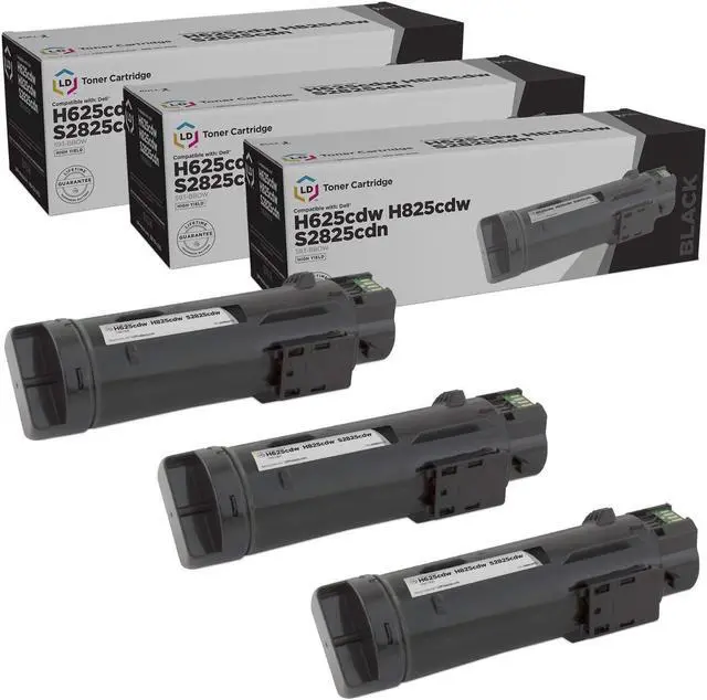 Main image of LD Products Toner Cartridge Compatible with Replacement for Dell 593-BBOW N7DWF (Black, 3-Pack)