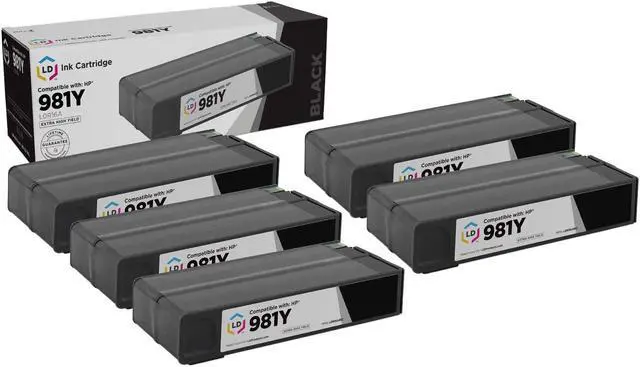 Main image of LD Products Ink Cartridge Replacement for HP 981Y L0R16A Extra High Yield (Black, 5-Pack)