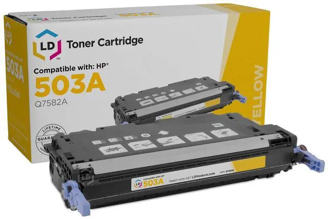 Main image of LD © Remanufactured Replacement Laser Toner Cartridge for Hewlett Packard Q7582A (HP 503A) Yellow