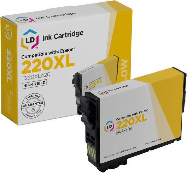 Main image of LD Products Replacement for Epson 220XL Ink Cartridges 220 XL T220XL420 High Yield (Yellow)