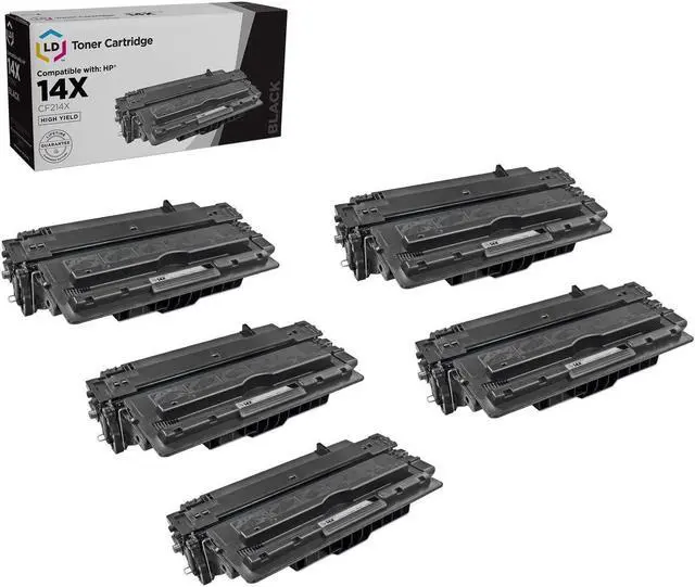 Main image of LD Products Remanufactured Toner Cartridge Replacement for HP 14X CF214X High Yield (Black, 5-Pack)