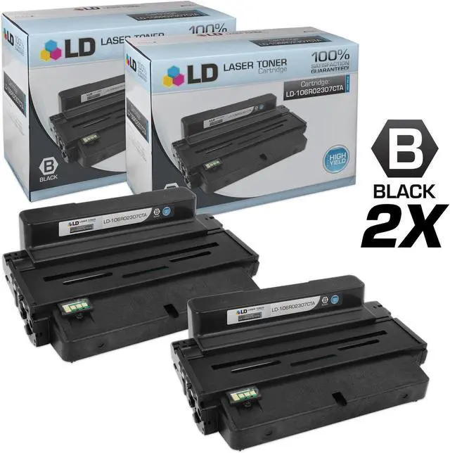 Alt view image 4 of 9 - LD Products Compatible Toner Cartridge Replacement for Xerox Phaser 3320 106R02307 High Yield (Black, 2-Pack)