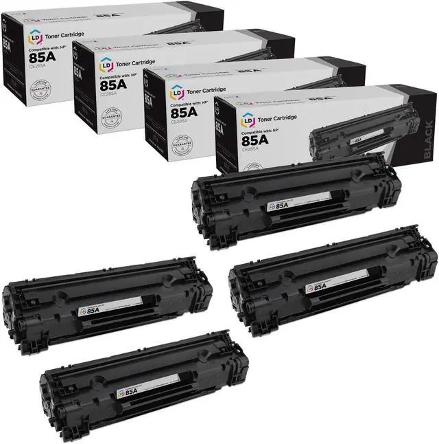 Main image of LD Products Compatible Toner Cartridge Replacement for HP 85A CE285A (Black, 4-Pack)