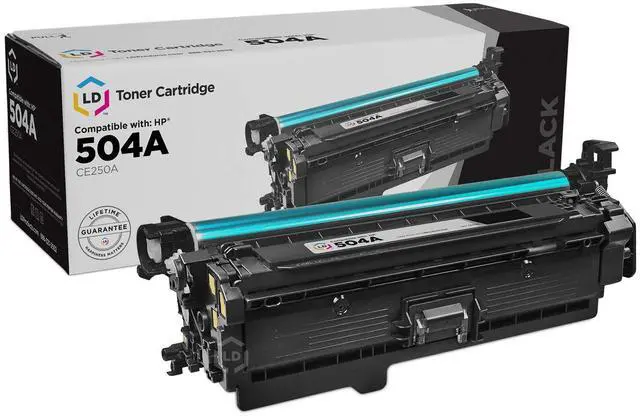 Main image of LD CE250A 504A Black Laser Toner Cartridge for HP CP3525dn CP3525n CP3530 CP3525