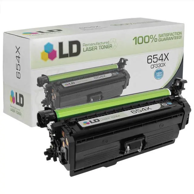Main image of LD Products Remanufactured Toner Cartridge Replacement for HP 654X CF330X High Yield (Black Single) Compatible with HP Color LaserJet Enterprise printer models M651n M651dn M651xh