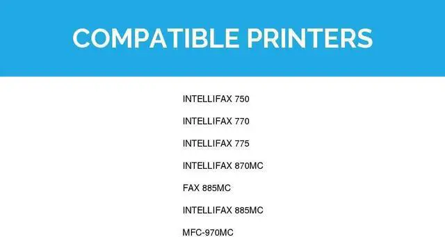 Alt view image 7 of 11 - LD © Compatible Replacements for Brother PC301 Set of 2 Fax Cartridges With Roll for use in Brother FAX 885MC, Intellifax 750, 770, 775, 870MC, 885MC, and MFC-970MC Printers