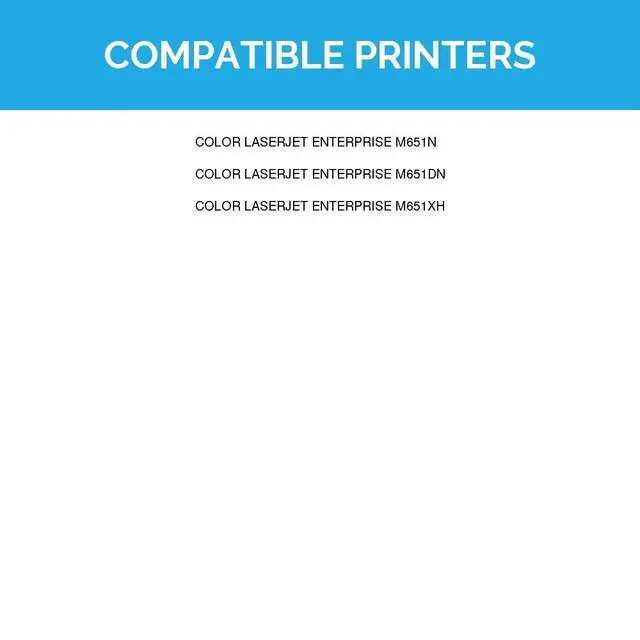 Alt view image 7 of 7 - LD Products Remanufactured Toner Cartridge Replacement for HP 654X CF330X High Yield (Black Single) Compatible with HP Color LaserJet Enterprise printer models M651n M651dn M651xh