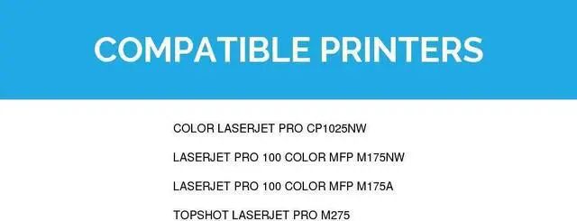 Alt view image 7 of 11 - LD © Remanufactured Replacements for Hewlett Packard 126A 3PK Toner Cartridges:1 CE311A Cyan, 1 CE313A Magenta, & 1 CE312A Yellow for use in HP Color LaserJet Printers