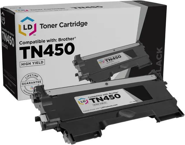 Alt view image 3 of 4 - LD Products Compatible Brother Set of 2 Pack: 1 Black TN450 Cartridge / 1 DR420 Drum