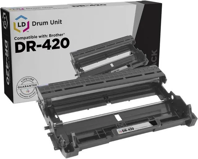 Alt view image 4 of 4 - LD Products Compatible Brother Set of 2 Pack: 1 Black TN450 Cartridge / 1 DR420 Drum