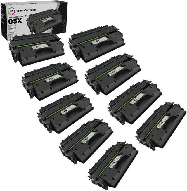 Main image of LD Products Compatible Toner Cartridge Replacements for HP 05X CE505X (Black, 9-Pack)