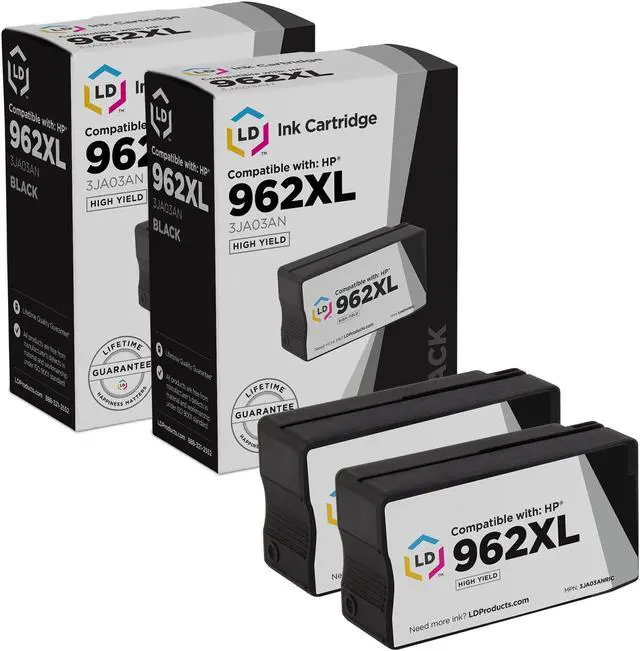 Main image of LD Products Remanufactured Ink Cartridge Replacement for 962 XL HP 962XL Black Ink Cartridges 3JA03AN High Yield