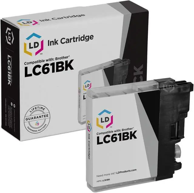 Main image of LD Products Compatible Ink Cartridge Replacement for Brother LC61BK (Black)