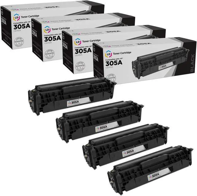Main image of LD Products Toner Cartridge Compatible Replacement for HP 305A CE410A (Black, 4-Pack) HP305A
