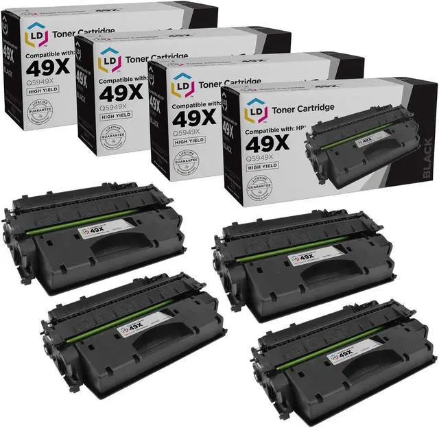 Main image of LD Products Compatible Toner Cartridge Replacement for HP 49X Q5949X High Yield (Black, 4-Pack)