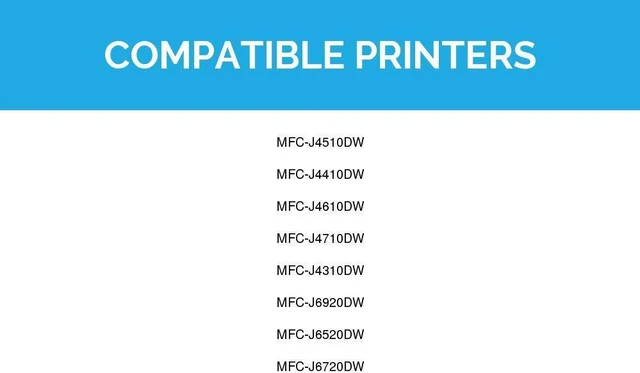 Alt view image 7 of 11 - LD Products Compatible Ink Cartridge Replacements for Brother LC107 & LC105 Super High Yield (2 Black, 2 Cyan, 2 Magenta, 2 Yellow, 8-Pack)