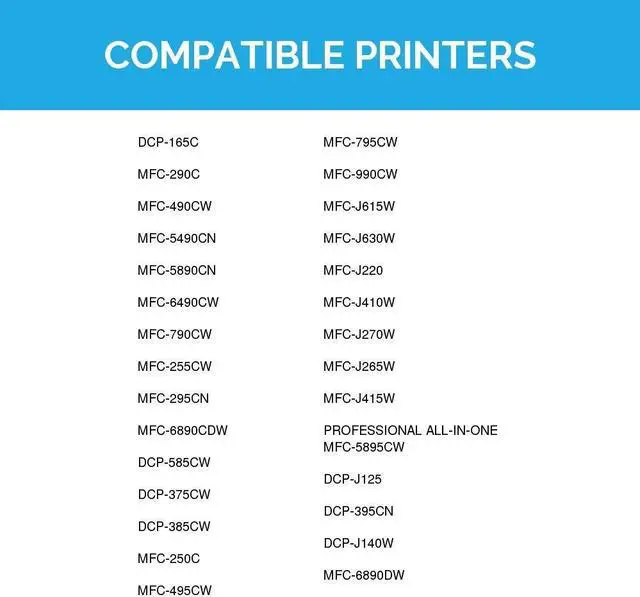 Alt view image 7 of 11 - LD Products Compatible Ink Cartridge Replacements for Brother LC61 (4 LC61BK Black, 2 LC61C Cyan, 2 LC61M Magenta, 2 LC61Y Yellow) 10-Pack for DCP and MF Series Printers