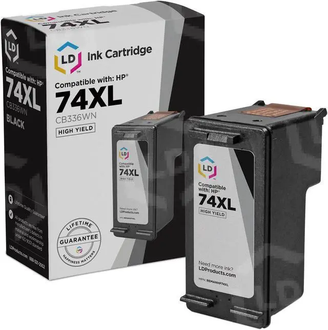 Main image of LD Products Remanufactured Ink Cartridge Replacement for HP 74 CB335WN (Black)