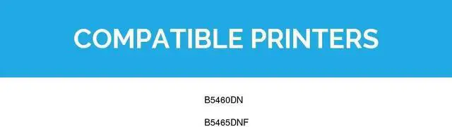 Alt view image 7 of 11 - LD © Compatible Replacements for Dell 332-0131 (03YNJ) Set of 4 Extra High Yield Black Laser Toner Cartridges for use in Dell Laser B5460dn Printer