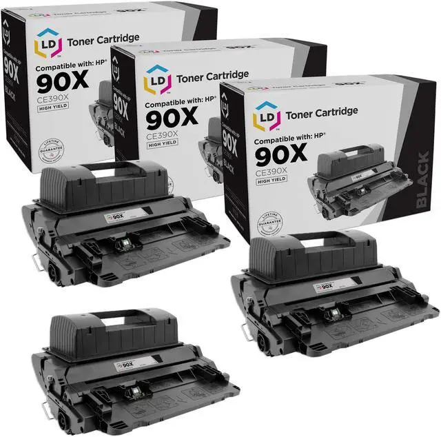 Main image of LD Products Compatible Toner Cartridge Replacements for HP 90X 90 X CE390X High Yield (Black, 3-Pack)