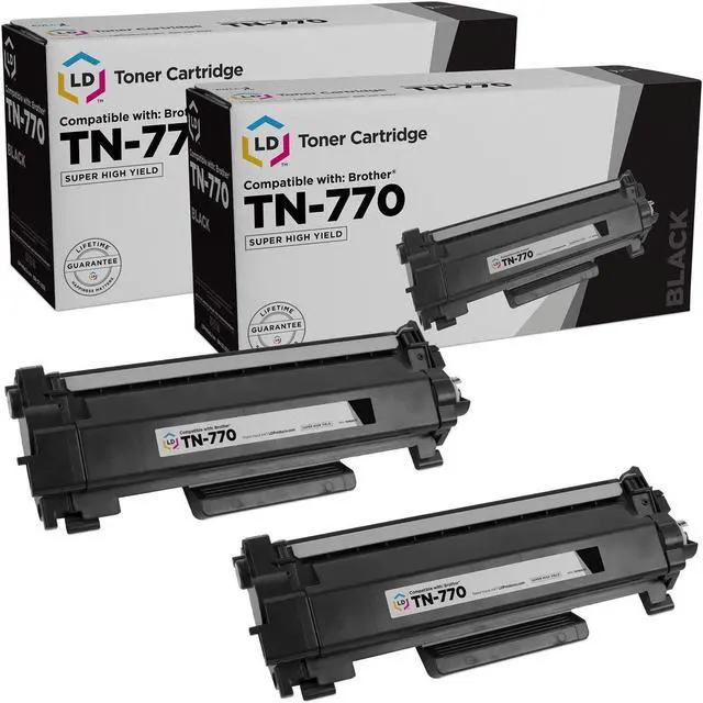 Main image of LD Products Compatible Toner Cartridge Replacements for Brother TN770 TN-770 TN760 TN-760 TN730 TN-730 Super High Yield (Black, 2-Pack)