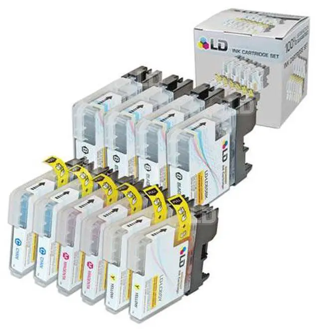 Main image of LD © Brother Compatible LC65 Bulk Set of 10 High Yield Ink Cartridges: 4 Black & 2 each of Cyan / Magenta / Yellow