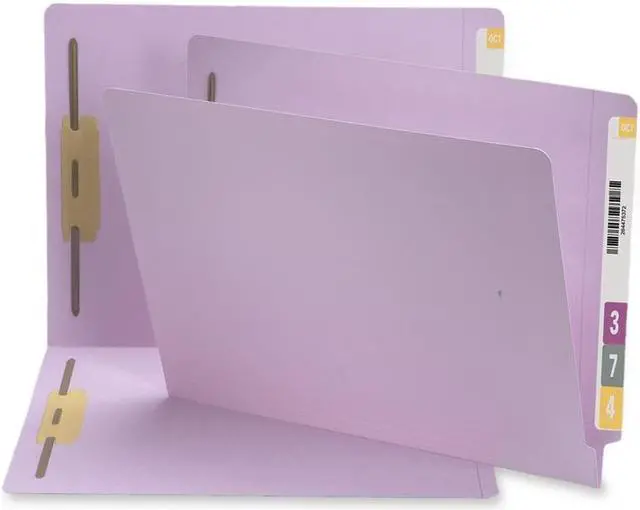 Main image of Smead Manufacturing Company SMD25540 Color Fastener Folder- .75in. Exp- Letter- Lavender