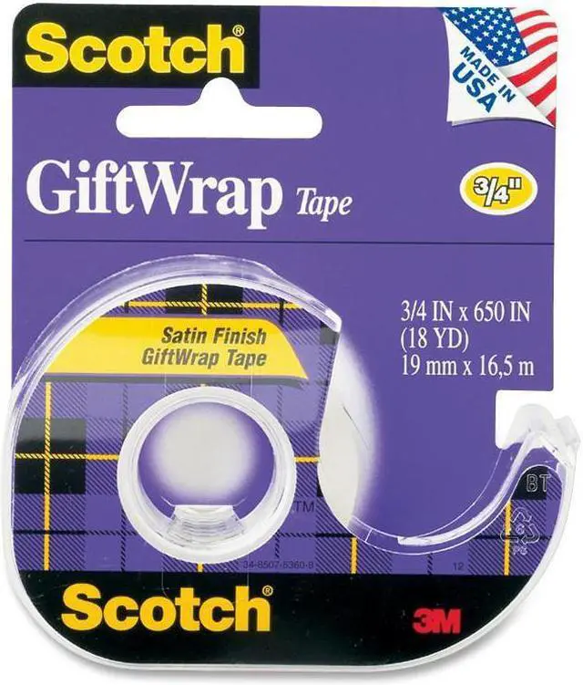 Main image of Scotch Giftwrap Tape .75x650 15 Pack Of 12