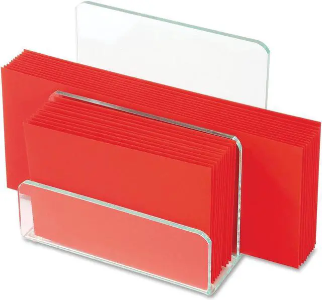 Alt view image 2 of 9 - Lorell Mini Paper Sorter 6"x3-1/2"x6-1/2" Clear/Green 80659