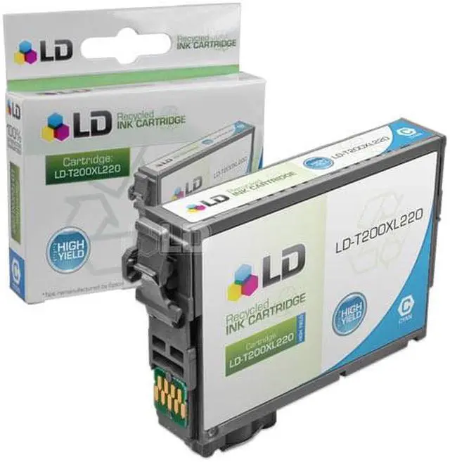 Alt view image 4 of 5 - LD Epson Bulk Set of 9 HY T200XL / T200 Ink Cartridges - 3 Blk T200XL120 & 2: Cyan T200XL220, Magenta T200XL320 & Yellow T200XL420 for the Expression XP-200, 300, 310, 400, 410 & WF-2520, 2530, 2540