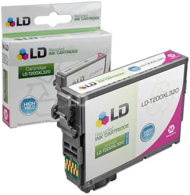 Alt view image 3 of 5 - LD Epson Bulk Set of 9 HY T200XL / T200 Ink Cartridges - 3 Blk T200XL120 & 2: Cyan T200XL220, Magenta T200XL320 & Yellow T200XL420 for the Expression XP-200, 300, 310, 400, 410 & WF-2520, 2530, 2540