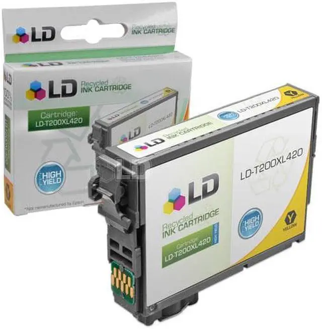 Alt view image 2 of 5 - LD Epson Bulk Set of 9 HY T200XL / T200 Ink Cartridges - 3 Blk T200XL120 & 2: Cyan T200XL220, Magenta T200XL320 & Yellow T200XL420 for the Expression XP-200, 300, 310, 400, 410 & WF-2520, 2530, 2540