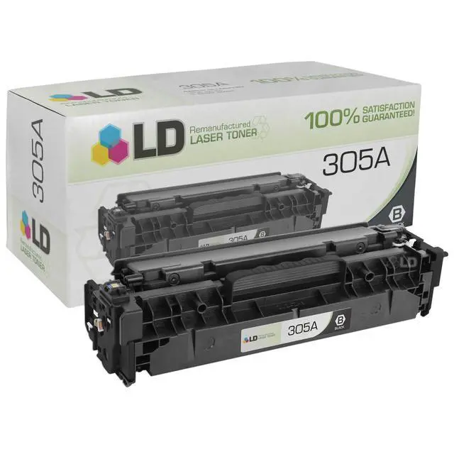 Main image of LD © Remanufactured Replacement for Hewlett Packard CE410A (HP 305A) Black Toner Cartridge for HP LaserJet Pro 300 Color MFP M375nw, 400 Color M451dn, M451dw, M451nw, M475dn, and M475dw