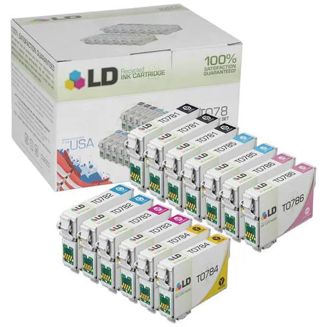 Main image of LD © Remanufactured Set of 13 Ink Cartridges for Epson 78: 3 Black & 2 each of Cyan, Magenta, Yellow, Light Cyan, Light Magenta
