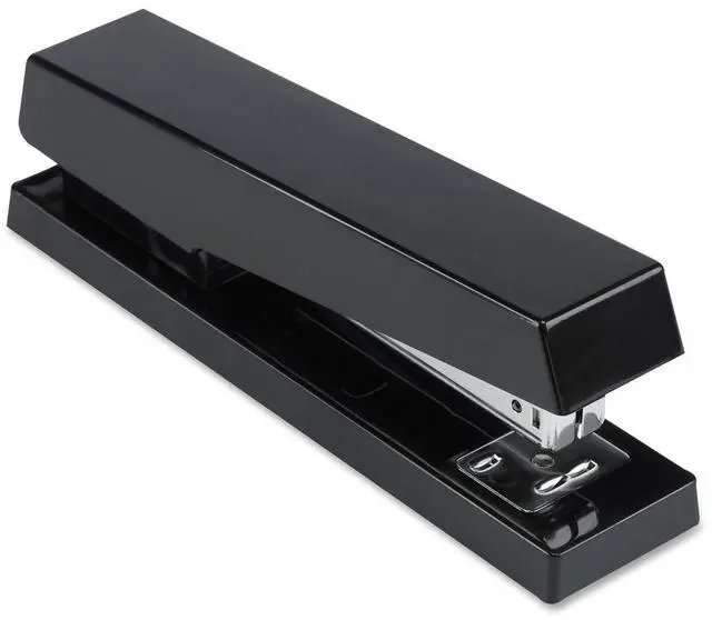 Alt view image 2 of 6 - Business Source Desktop Stapler 3-1/2" Throat 20 Sht /210 Staples Cap. BK 65648