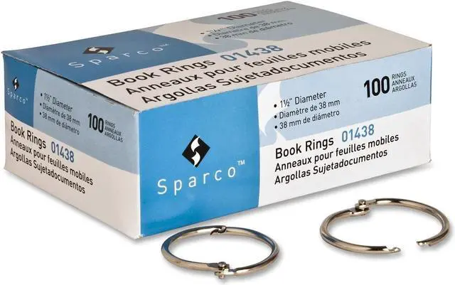 Alt view image 7 of 8 - Book Ring, 1-1/2" Diameter, 100/BX, Silver