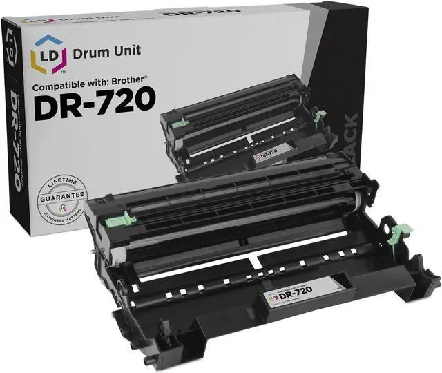 Alt view image 3 of 3 - LD © Compatible Brother TN720 Toner & DR720 Drum Combo Pack: Includes 2 Black TN720 Laser Toner Cartridge & 1 DR720 Drum Unit