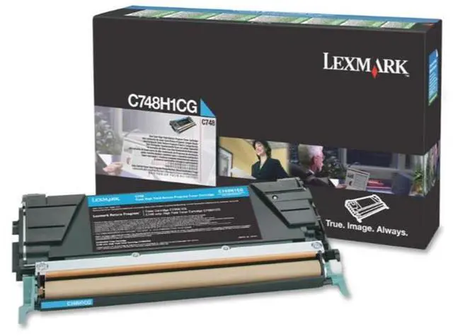 Alt view image 4 of 19 - Cyan High Yield Toner Cartridge for Lexmark C748H1CG C748DE, C748DTE, C748E, Genuine Lexmark Brand